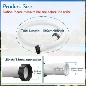 Pool Pump Hose Quick-Connect Flexible Replacement Hose