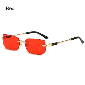 UV400 Rimless Rectangle Sunglasses