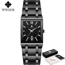 WWOOR Quartz Square Face Geneva Design Wrist Watch
