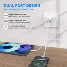 2-Pack IPhone 15 Fast Charging Block With 10FT USB C To C Cable