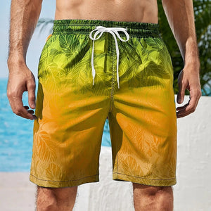 Gradient Palm Trees Hawaiian Beach Shorts