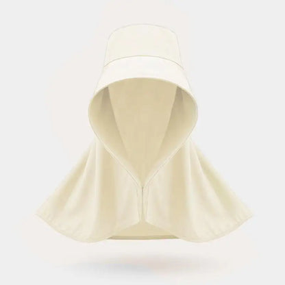 Large Over Shoulder Sunhat With Shawl