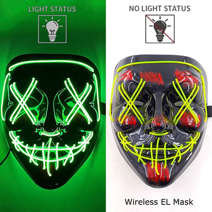 The Purge Horror Wireless LED Glow Mask