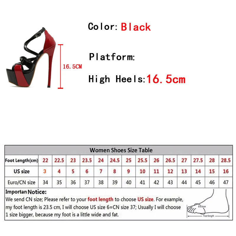 Sexy Peep Toe Extreme High Heel Buckle Strap Platform Pumps