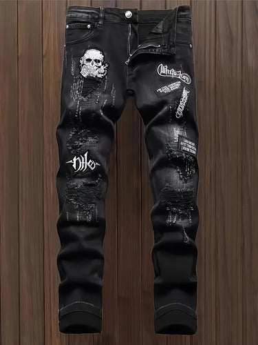 Washed Holed Trendy Fashion Jeans