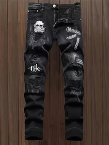 Washed Holed Trendy Fashion Jeans