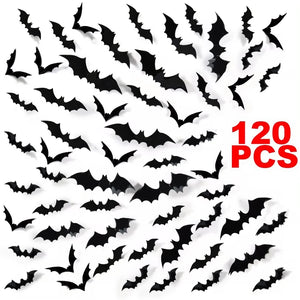 Halloween 3D Black Bat Wall Stickers