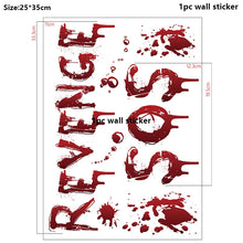 Halloween Bloody Wall Stickers Decorations