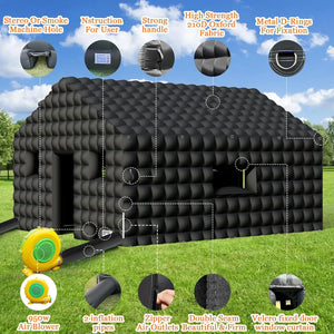 20ft Inflatable Nightclub Tent with 2 Doors and Logo Area
