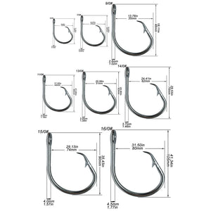 Forged Stainless Steel In-line Circle Hooks