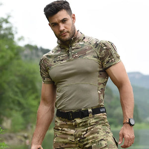 Airsoft Tactical Camouflage Short Sleeve Shirt