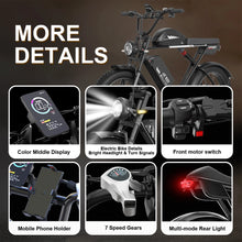 52V 2000W Dual-Motor 23AH Lithium Battery Electric Bike