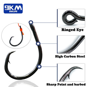 25~50Pcs High Carbon Steel Circle Hook