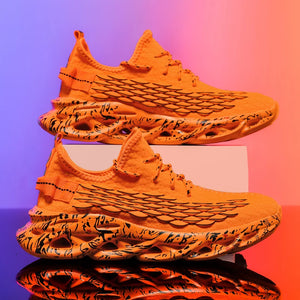Breathable Designer Print Sneakers