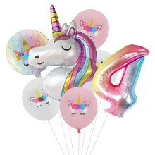 7pcs Unicorn Themed Party Balloons