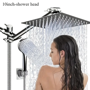 Chrome Plated Concealed Stainless Steel Pressurized Shower Head Set