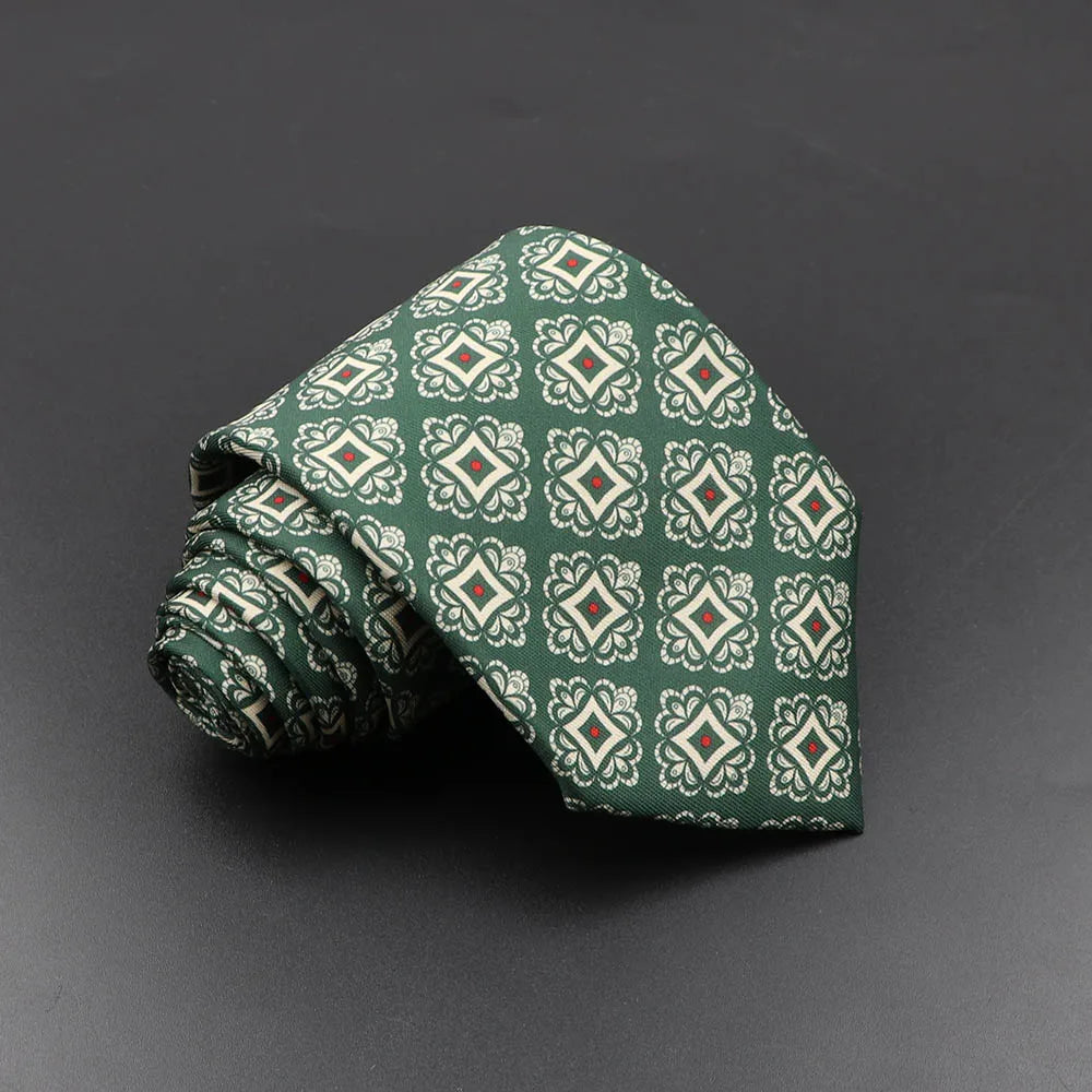 Silk 7.5cm Soft Colorful Novelty Necktie