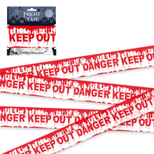 Halloween Props Warning line Plastic Skull Head Warning Tape