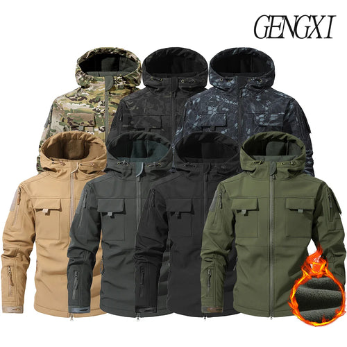 Softshell Fleece Lined Tactical Windproof Waterproof Jacket