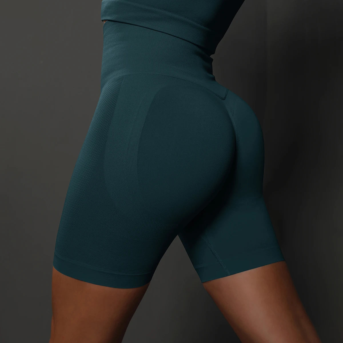 Seamless High Waist Sports Shorts