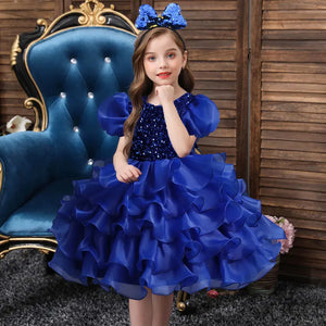 Flower Girl Short Sleeve Dress