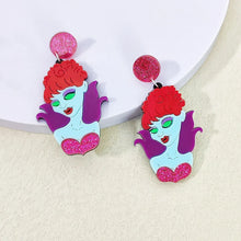 KUGUYS Glitter Holiday Dangle Earrings