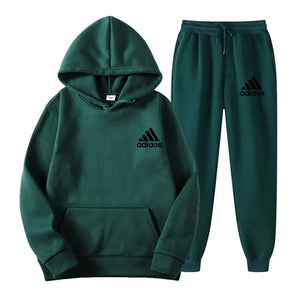 Hooded Top and Sweatpants Two-piece Set