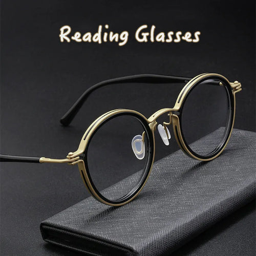 Stainless Steel Photochromic Anti Blue Light Reading Glasses