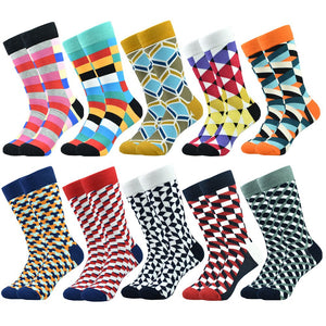 Colorful Designer Print Combed Cotton Socks