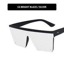 Flat Top Black Square Shades