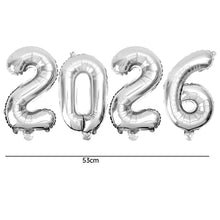 Foil Number New Years Balloon