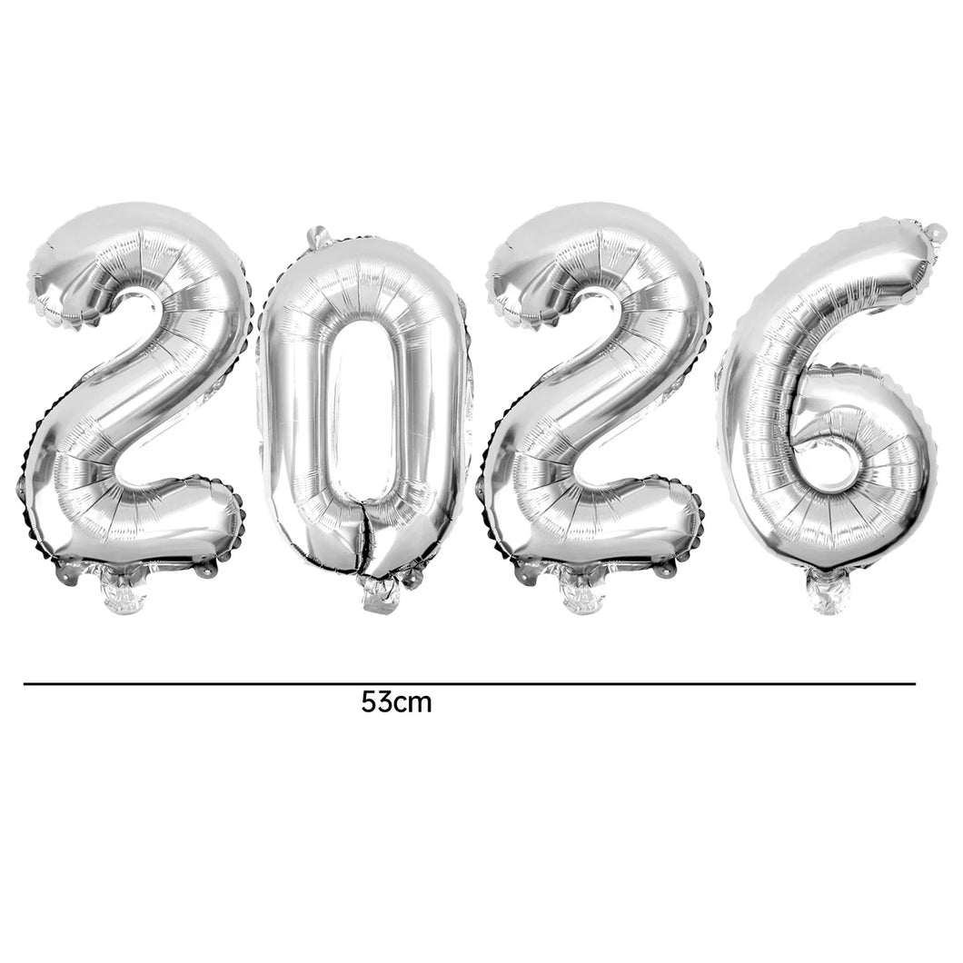 Foil Number New Years Balloon