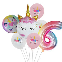 7pcs Unicorn Themed Party Balloons