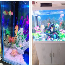 Silicone Artificial Luminous Hippocampus Aquarium Ornament
