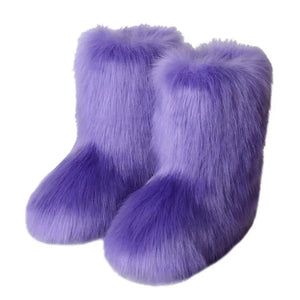 Winter Furry Faux Fur Boots