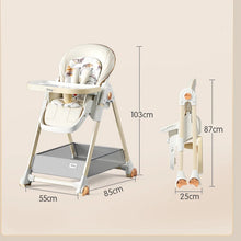 Baby High Chair with Removable Seat and Tray Adjustable Height