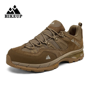 HIKEUP Leather Wear-resistant Outdoor Sport Sneakers