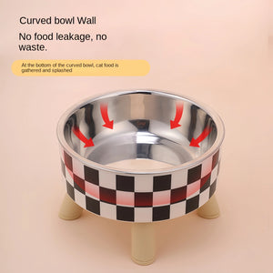 Elevated Anti-choking Food Water Bowl