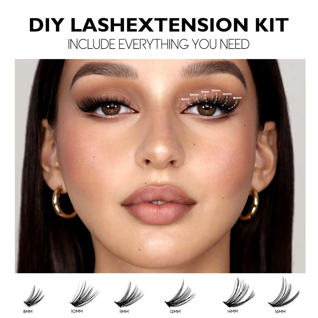 Lash Extension Kit With Lash Bond and Seal Makeup Tools