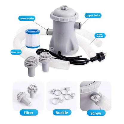 330 GPH Filter Pump for Above Ground Pools & Small Spas