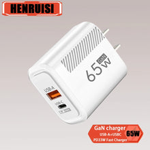65W GaN USB C Charger Fast Charging Wall Charger