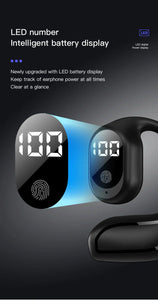 Wireless Bluetooth 5.3 Digital Display Single Earbud