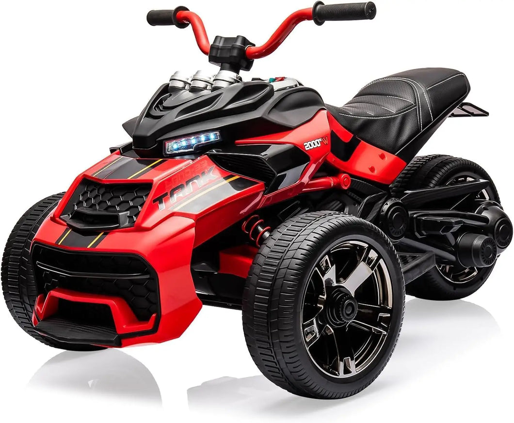 12V Kids Ride On ATV 3 Wheeler Led Lights