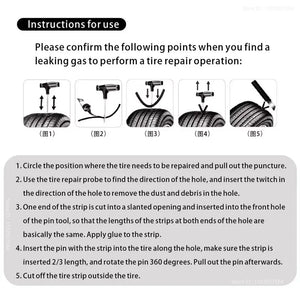 ZFOUEK Car Tire Repair Kit Puncture Plug Tools
