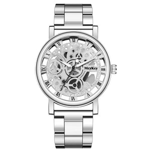 Hollow Skeleton Faux Mechanical Mesh Quartz Wrist Watch