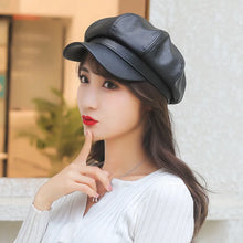Faux Leather Adjustable Cap