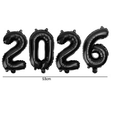 Foil Number New Years Balloon