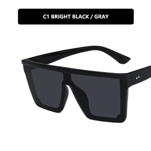 Flat Top Black Square Shades