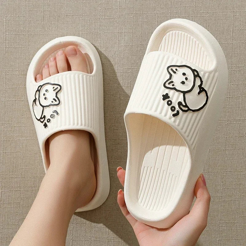 Thick Non-Slip Cartoon Print Sandals