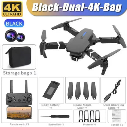 E88 4K Wide-Angle HD 1080P Camera WiFi FPV Height Hold Foldable RC Drone